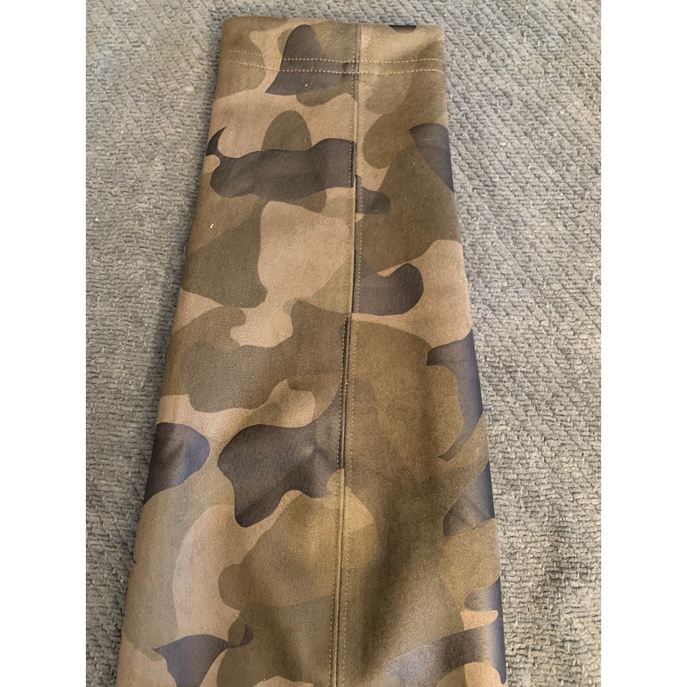 HBM Runway Legging Womens Size 10 Camo High Waisted Stretch Leggings Green Brown - Picture 7 of 8